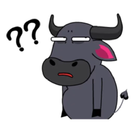 toro, broma, dibujo de búfalo, caricatura de buwowl, caricatura buwil