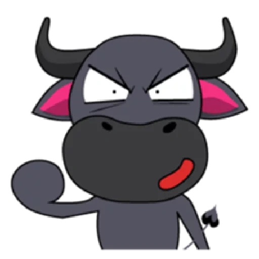 asiatico, linea di bufalo, demon wormix, superero a toro di cartoni animati, animale dei cartoni animati di due gambe