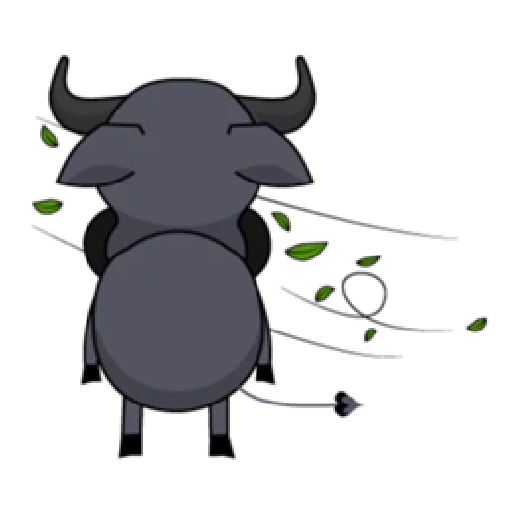 gato, vetor de vaca, palavra de búfalo, cartoon de búfalo, ilustração vetorial