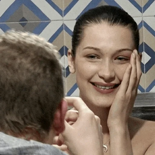 chica, gente, belleza de niña, bella hadid pizza, chica natural