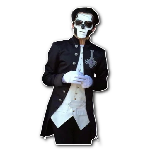 fantôme émérite, costume de squelette, papa émérite 3, fantôme papa émérite 3, tobias forge papa émérite