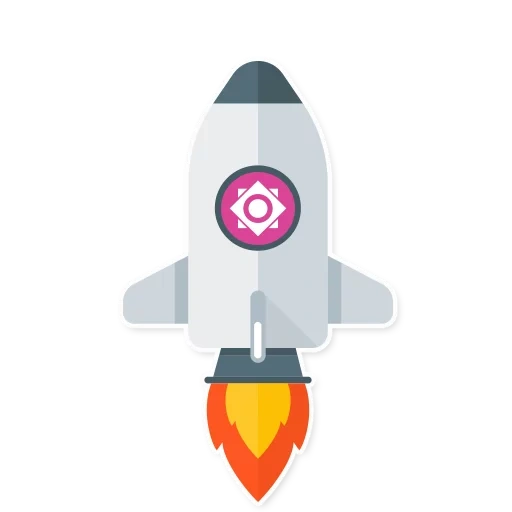 missiles, une fusée sans fond, paint-fusée fond blanc, fusée avec un fond transparent, la fusée décolle sans fond