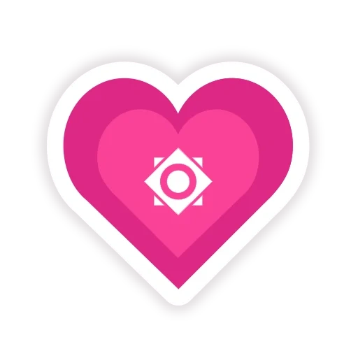 jantung, ikon hati, hati berwarna merah, inti dari ikon web, aplikasi ikon