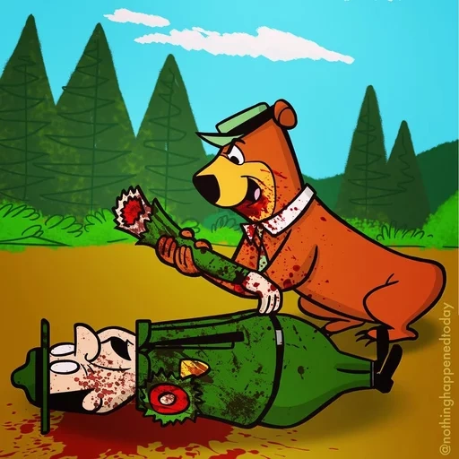 мультики, yogi bear, yogi bear 1961, медведь йоги мультфильм, медведь йоги мультсериал