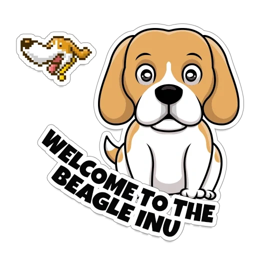 logo beagle, cartoon del beagle, i beagle, beagle logo, modello di beagle