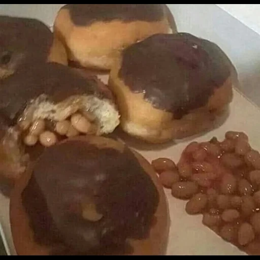 comida, baked, muffin, baked beans, cursed images beans
