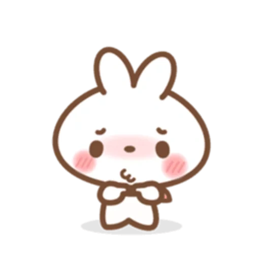 kawaii, dolce coniglietto, bunny sketch, adesivi kawaii, adorabili schizzi di coniglietti