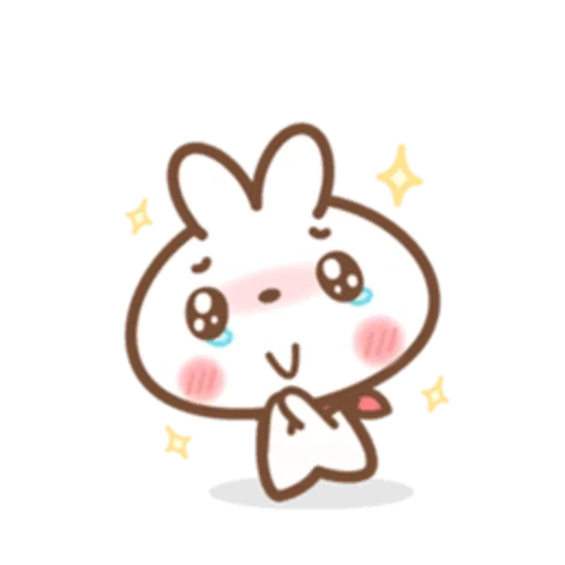 mimi, kawai, lovely, kavai sticker, sketch of cute rabbit