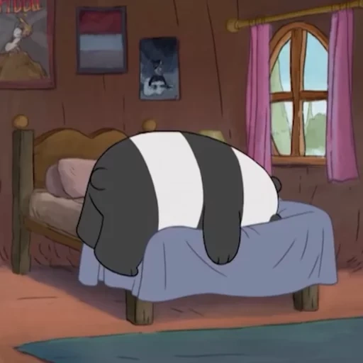 von, watch, each other, série de animação de história do tio castor, cartoon panda cartoon all bear truth