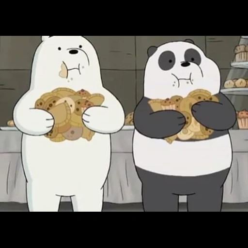 веселый медведь, пан пан гриз белый, вся правда о медведях, ice bear we bare bears, что сказать вместо спокойной ночи