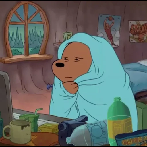 мультики, i’m so tired, моменты мультиков, вся правда о медведях, ice bear we bare bears