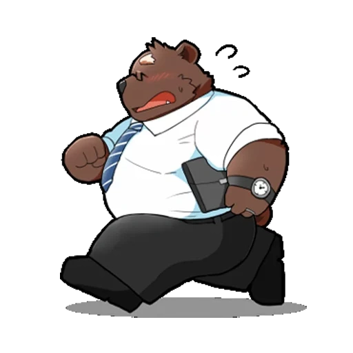 anime, umano, orso, personaggi, furri bear