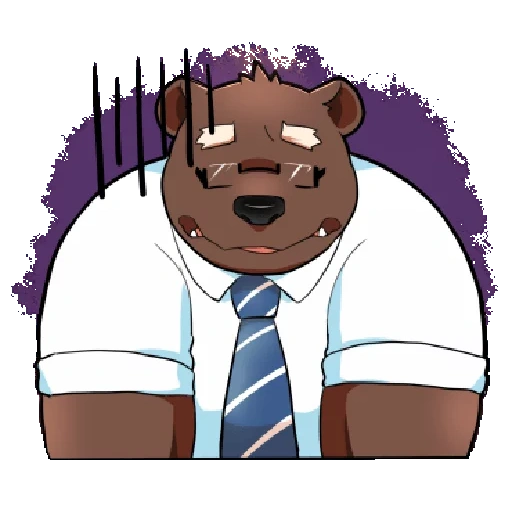 anime, human, perm bear, morenatsu juuichi