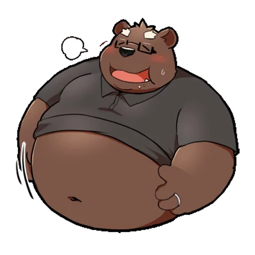 bear, аниме, толстая, big bear, fur affinity