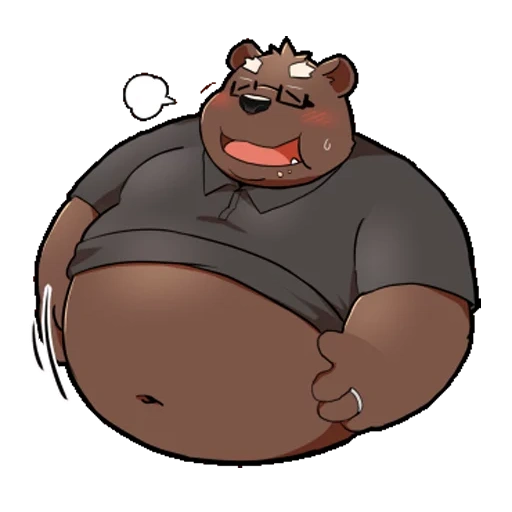 bear, anime, fat, big bear, fur affinity