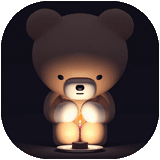 bear, a toy, teddy gow, nightlight lucide dodo bear, happy valentine's day to friends