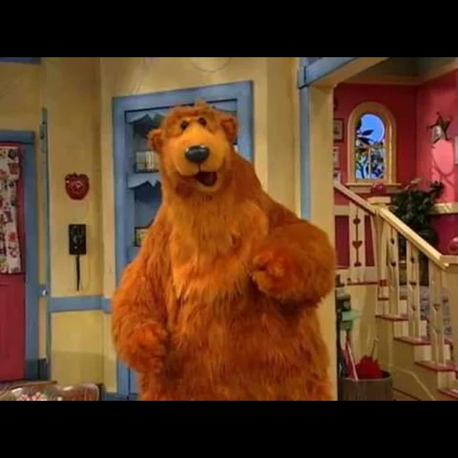 un juguete, el oso, big blue house bear, oso en la gran casa azul, oso en la gran casa azul necesita un poco de ayuda hoy