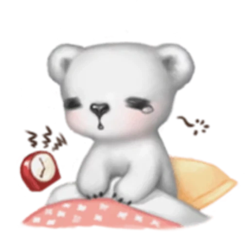 emoji, mainan, pola yang indah, beruang animasi