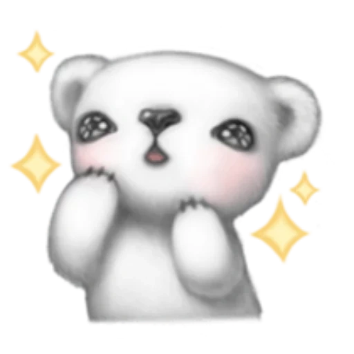 símbolo de expresión, lindo panda, oso animado