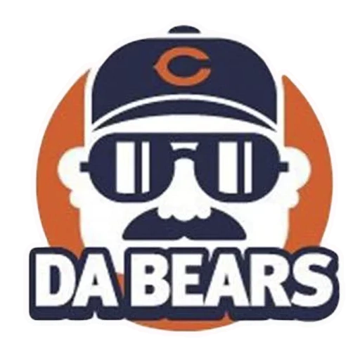 barba, o masculino, logotipo, chicago bears, logotipo de chicago bears