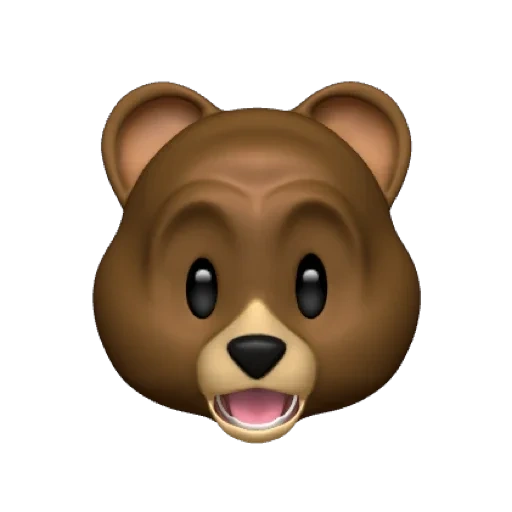 cão, animoji kaban, urso sorridente, bear animoji, emoji bear iphone