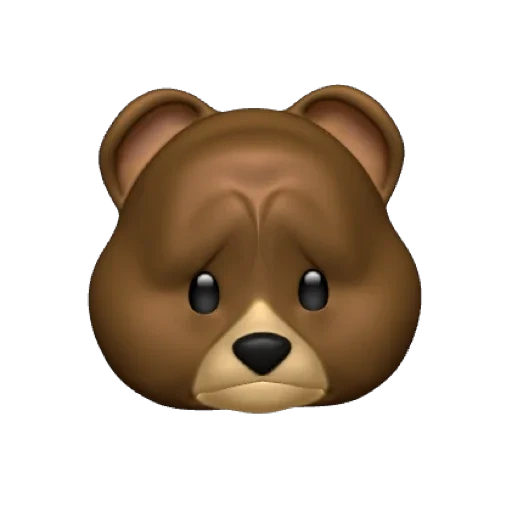 avatar, oso de expresión, bear divertido, oso de expresión, vision bear iphone