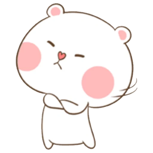 chibi cute, tuagom puffy bear, cute kawaii drawings, tuagom puffy bear and rabbit