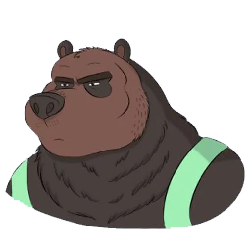 bear, animation, bear, cheerful bear, bear thief character