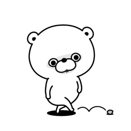 bear, wait bear, cute drawings, pola yang lucu