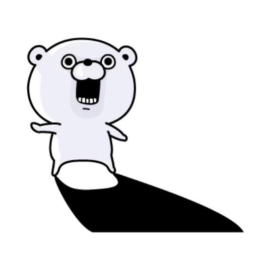 bear, engraçado, imagem do personagem, esboço de personagem