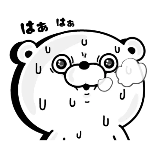 bear, cute bear, wait bear, evil panda sticker