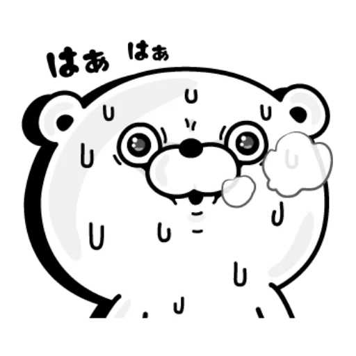 bear, beruang yang lucu, wait bear, evil panda stiker