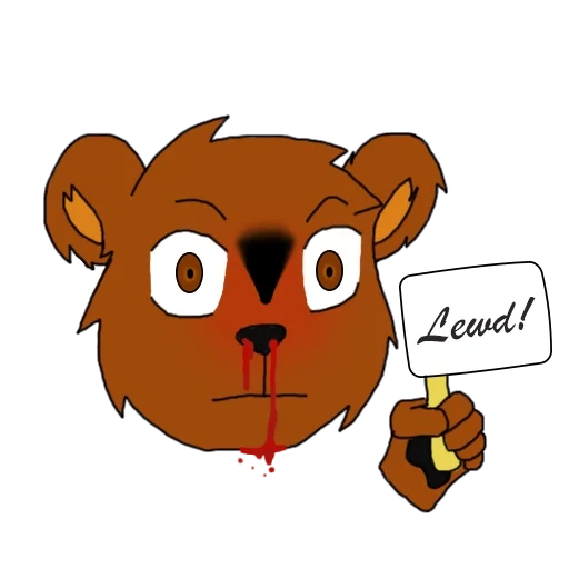 boy, bear honey, sickrogue king leo, the bear holds a poster, adventures of animatronics part 11