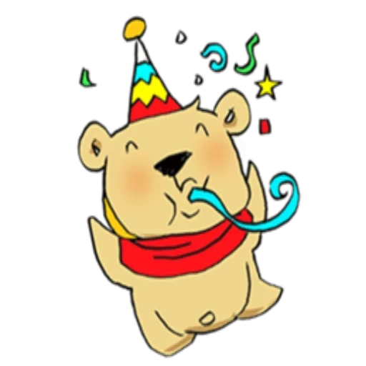 clipart, winnie the pooh, cumpleaños, feliz cumpleaños amigos, feliz cumpleaños winnie puh