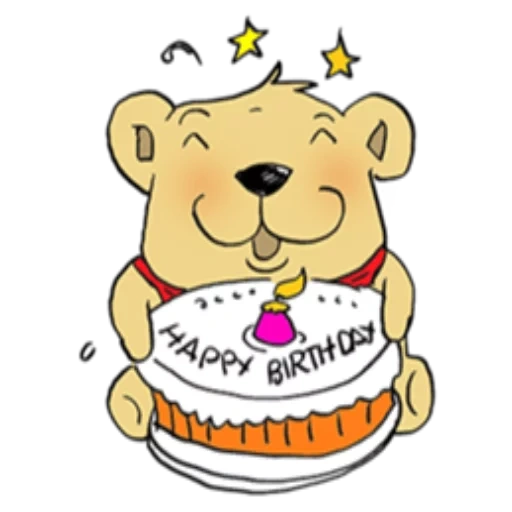 urso, feliz aniversário, aniversário de urso, feliz aniversário winnie puh, clones mishka birthday