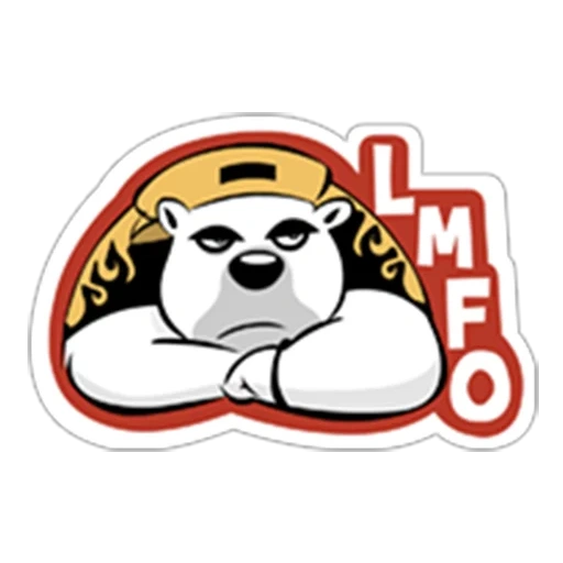 sticker, panda food, sushi panda, wilbur bear, bearboo face