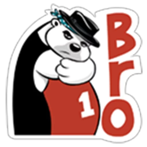 stiker, andy panda, virtus pro, beruang weber, animasi