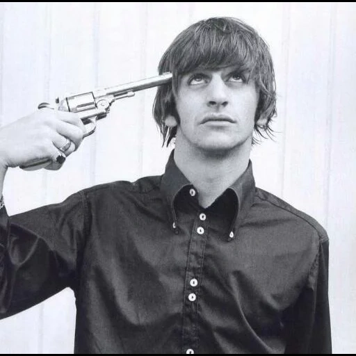 the pointer, ringo stal, george harrison, ringo starr beatles, happiness is a warm gun