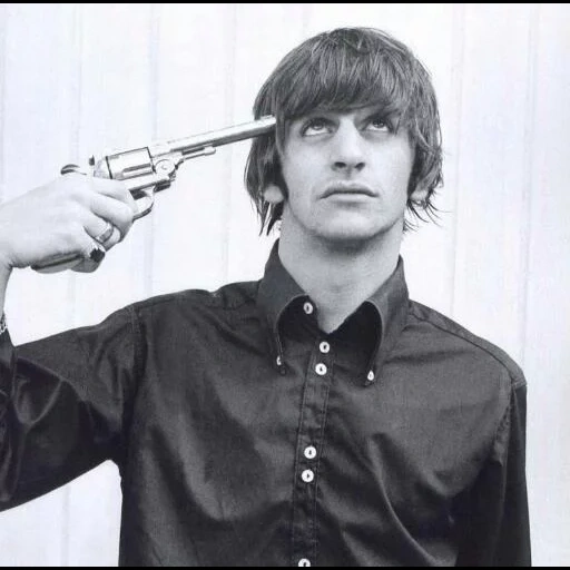 puntero, ringostar, george harrison, ringo starr beatles, happiness is warm gun