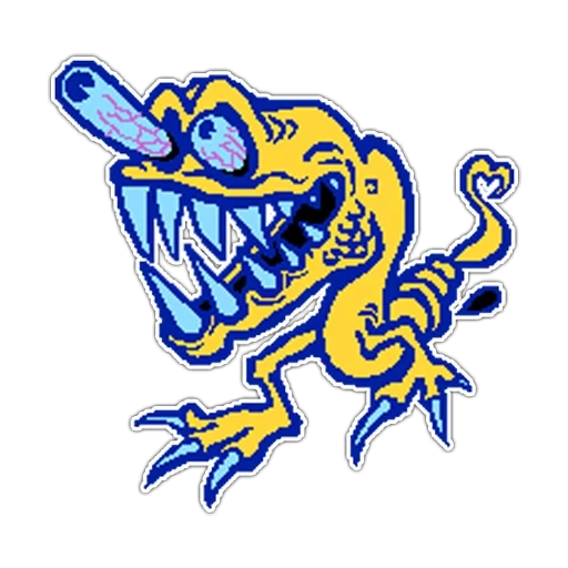 monster, krokodil swampi, schwamm bob monster, massilly logo, violet crocodile