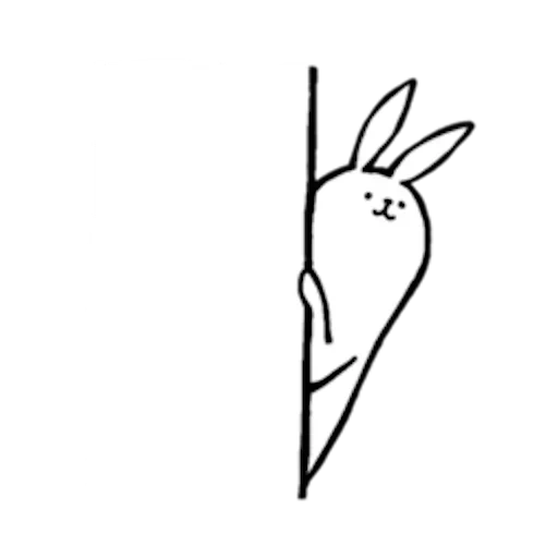 кролик, рисунок, кролик заяц, рисунки срисовки