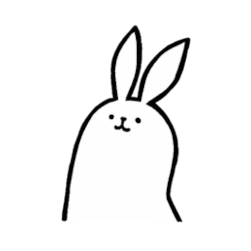 кролик, кролик заяц, кролик рисунок, рисунки срисовки зайчики