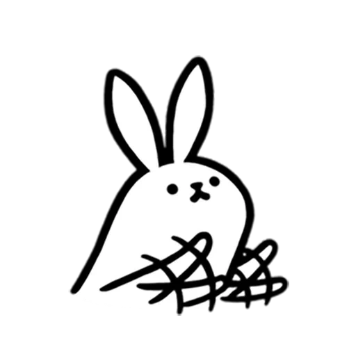кролик, заяц кролик, кролик символ, кролик рисунок
