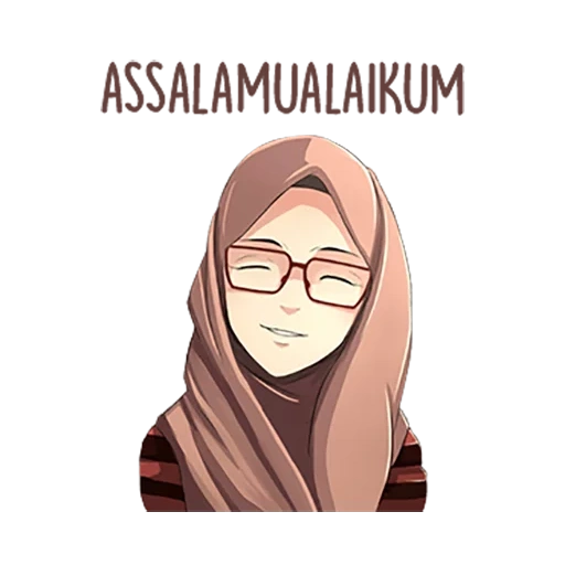 young woman, hijab anime, anime muslim, hijab cartoon, anime hird habiba