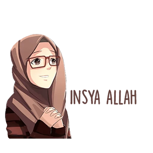 young woman, hijab girl, anime muslim, beautiful hijab, girl muslim