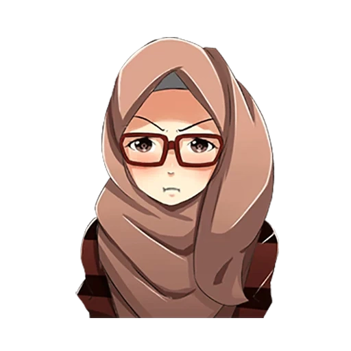 la ragazza, hijab girl, i musulmani, anime hired habiba, ragazza timida