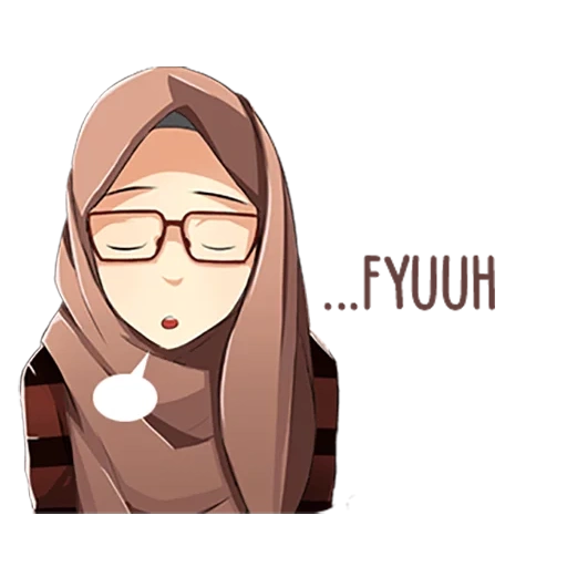 figura, hijab girl, musulmanes, anime muslim, chica musulmana