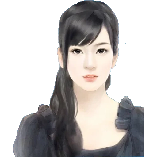 giovane donna, ragazza anime, arte cinese, ritratto dell'anime cinese, dolce ragazza nei romanzi romantici