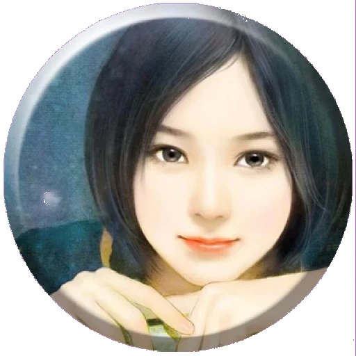 chica, mujer, retrato de mujer coreana, la chica es hermosa, niña hermosa animación
