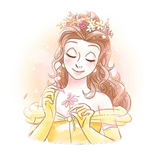 chica, emociones belle, princesa belle, princesas de disney, dibujos de princesas disney